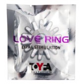 Прозрачное гелевое эрекционное кольцо с шипиками - Toyfa Basic - в Новошахтинске купить с доставкой