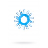 Голубая гелевая насадка с шипиками - Toyfa Basic - в Новошахтинске купить с доставкой