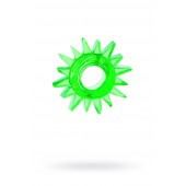 Зеленое эрекционное кольцо-солнце - Toyfa Basic - в Новошахтинске купить с доставкой