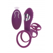 Фиолетовая эрекционная вибронасадка Halo Halo C-Ring Sleeve - Toy Joy - в Новошахтинске купить с доставкой
