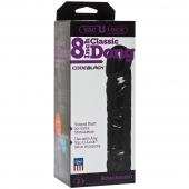 Насадка-фаллоимитатор Vac-U-Lock CodeBlack 8 Inch Classic Dong - 19,3 см. - Doc Johnson - купить с доставкой в Новошахтинске