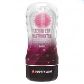 Прозрачный текстурированный мастурбатор Vacuum Cup Masturbator Black Hole - Baile - в Новошахтинске купить с доставкой