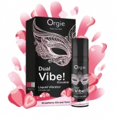 Съедобный жидкий вибратор Dual Vibe! со вкусом клубничного джина с тоником - 15 мл. - ORGIE - купить с доставкой в Новошахтинске
