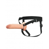 Полый страпон на ремнях 8’’ Hollow Silicone Strap-on - Pipedream - купить с доставкой в Новошахтинске