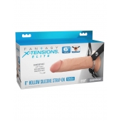 Полый страпон на ремнях 6’’ Hollow Silicone Strap-on - Pipedream - купить с доставкой в Новошахтинске