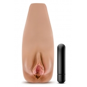 Маструбатор-вагина с вибрацией Soft   Wet Renata Realistic Tan Masturbator - Blush Novelties - в Новошахтинске купить с доставкой