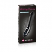 Вибратор с электростимуляцией Tickling Truman Black Edition - 27 см. - MyStim - купить с доставкой в Новошахтинске