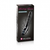 Вибратор с электростимуляцией Sizzling Simon Black Edition - 27 см. - MyStim - купить с доставкой в Новошахтинске
