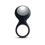 Чёрное перезаряжаемое эрекционное виброкольцо Tyler - Svakom - в Новошахтинске купить с доставкой