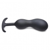 Черный массажер простаты с утяжелителями Premium Silicone Weighted Prostate Plug XL - 20,8 см. - XR Brands - в Новошахтинске купить с доставкой