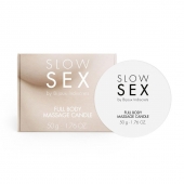 Массажная свеча для всего тела Slow Sex - 50 гр. - Bijoux Indiscrets - купить с доставкой в Новошахтинске