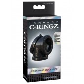 Черное эрекционное кольцо Rock Hard Cock Pipe - Pipedream - в Новошахтинске купить с доставкой