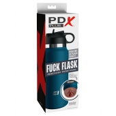 Смуглый мастурбатор-вагина в синей колбе F*ck Flask - Pipedream - в Новошахтинске купить с доставкой
