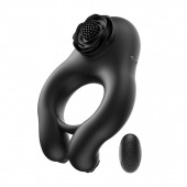 Черное эрекционное кольцо Abe с пультом ДУ - BeYourLover - в Новошахтинске купить с доставкой