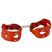 Красные наручники «Цезарь» - Sitabella - купить с доставкой в Новошахтинске