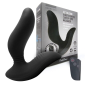Черный вибромассажер простаты 3,5’’ Remote Control Curve P-spot Massager - 12 см. - Erokay - в Новошахтинске купить с доставкой