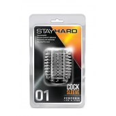 Прозрачная насадка с шипами STAY HARD COCK SLEEVE 01 CLEAR - Blush Novelties - в Новошахтинске купить с доставкой