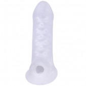 Тонкая насадка-удлинитель с подхватом мошонки Jacked Up - Doc Johnson - в Новошахтинске купить с доставкой