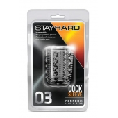 Прозрачная насадка с шипами и шишечками STAY HARD COCK SLEEVE 03 CLEAR - Blush Novelties - в Новошахтинске купить с доставкой