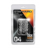 Прозрачная насадка с бороздками STAY HARD COCK SLEEVE 04 CLEAR - Blush Novelties - в Новошахтинске купить с доставкой