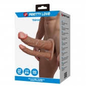 Реалистичная полая насадка на член для двойного проникновения Yairon - 17,5 см. - Baile - купить с доставкой в Новошахтинске