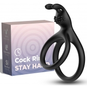 Черное эрекционное кольцо с подхватом мошонки - Boys of Toys - в Новошахтинске купить с доставкой