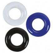 Набор из 3 эрекционных колец без рельефа - Boys of Toys - в Новошахтинске купить с доставкой