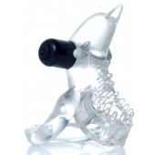 Прозрачное эрекционное виброкольцо с дельфином - Boys of Toys - в Новошахтинске купить с доставкой
