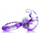 Сиреневое эрекционное виброкольцо с клиторальным зайчиком - Boys of Toys - в Новошахтинске купить с доставкой