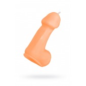 Оранжевая свеча в форме пениса - 47 гр. - Pecado - купить с доставкой в Новошахтинске