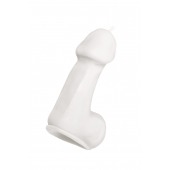 Белая свеча в форме пениса - 47 гр. - Pecado - купить с доставкой в Новошахтинске