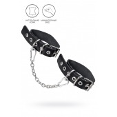 Черные оковы из одного ремешка с люверсами - Pecado - купить с доставкой в Новошахтинске