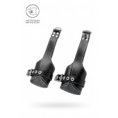 Черные подвесы с белой строчкой - Pecado - купить с доставкой в Новошахтинске