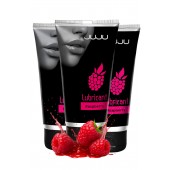 Набор из 3 съедобных лубрикантов JUJU со вкусом малины - JuJu - купить с доставкой в Новошахтинске