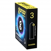 Супертонкие презервативы Ganzo Invisible - 3 шт. - Ganzo - купить с доставкой в Новошахтинске