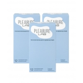 Набор из 3 упаковок ультратонких презервативов Pleasure Lab (по 12 шт.) - Pleasure Lab - купить с доставкой в Новошахтинске