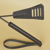 Черный кожаный стек «Сириус» - 60 см. - Sitabella - купить с доставкой в Новошахтинске