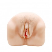 Телесный мастурбатор-вагина с оволосением и вибрацией - Baile - в Новошахтинске купить с доставкой