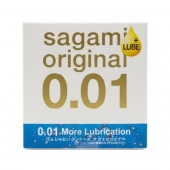 Увлажнённый презерватив Sagami Original 0.01 Extra Lub - 1 шт. - Sagami - купить с доставкой в Новошахтинске