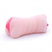 Телесный двусторонний мастурбатор - вагина и ротик - Boys of Toys - в Новошахтинске купить с доставкой