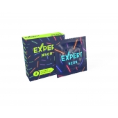 Светящиеся в темноте презервативы Expert Neon - 3 шт. - Expert - купить с доставкой в Новошахтинске