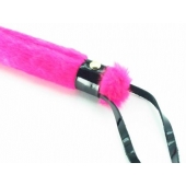 Нежная плеть с розовым мехом BDSM Light - 43 см. - БДСМ Арсенал - купить с доставкой в Новошахтинске