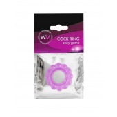 Лиловое эрекционное кольцо с 2 рядами стимулирующих шариков - Erowoman-Eroman - в Новошахтинске купить с доставкой