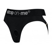 Черные трусики для насадок Heroine Lingerie Harness - size XL - Strap-on-me - купить с доставкой в Новошахтинске