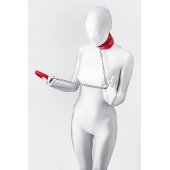 Красный ошейник с подкладкой из меха - ToyFa - купить с доставкой в Новошахтинске