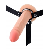 Мужской полый страпон на регулируемых ремнях - 18,5 см. - Sex Expert - купить с доставкой в Новошахтинске