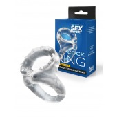 Прозрачное двойное эрекционное кольцо - Sex Expert - в Новошахтинске купить с доставкой