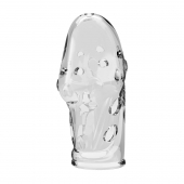 Прозрачная насадка на пенис Booker - 8 см. - Baile - в Новошахтинске купить с доставкой