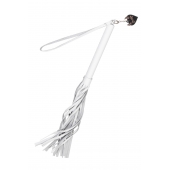 Белая кожаная плеть - 50 см. - Pecado - купить с доставкой в Новошахтинске