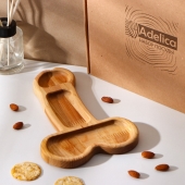 Деревянное блюдо для подачи в форме члена (25 х 16,5 х 1,7 см) - Сима-Ленд - купить с доставкой в Новошахтинске